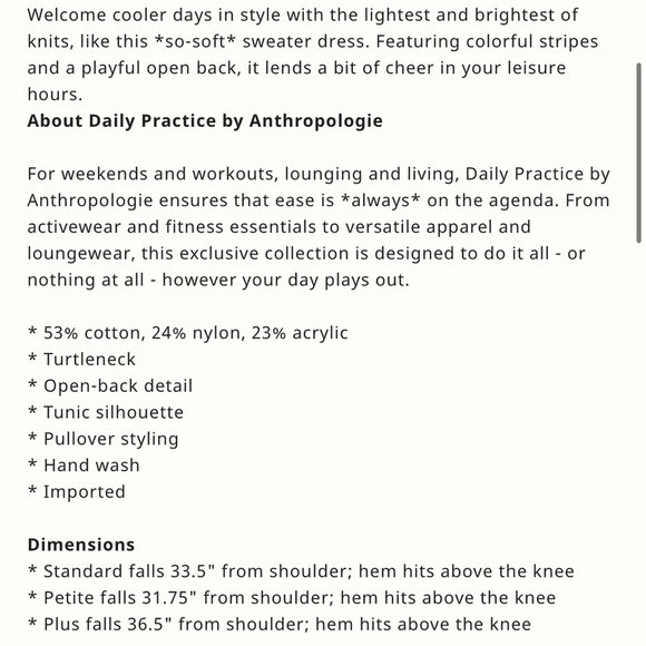 Daily Practice by Anthropologie Turtleneck Sweater Dress - Picture 9 of 9